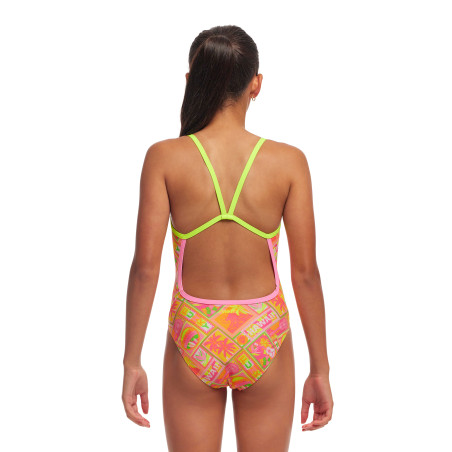 FUNKITA (8-14ans) Hula Bula Single Strap - Maillot de bain Natation Fille 1 piece | Les4Nages