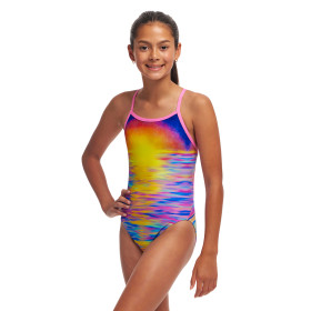 FUNKITA (8-14ans) Darkinjung Sunset Single Strap - Maillot de bain Natation Fille 1 piece