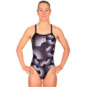 MAKO  Black Rainbow - Dos Aumakua - Maillot Femme Natation