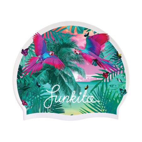 FUNKITA The Beach - bonnet de bain fantaisie natation silicone | Les4Nages