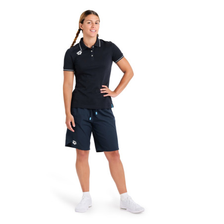 Polo Femme ARENA Solid Team Line - Navy | Les4Nages