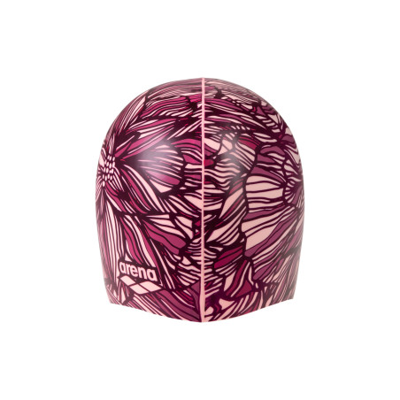 Edition "Octobre Rose " ARENA Print 2 Shocking Pink - bonnet de bain piscine | Les4Nages