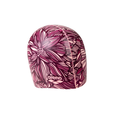 Edition "Octobre Rose " ARENA Print 2 Shocking Pink - bonnet de bain piscine | Les4Nages