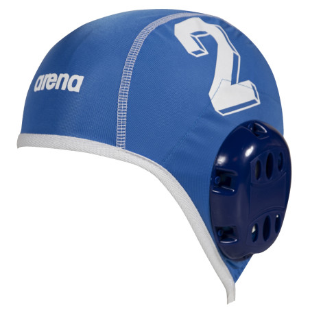 Pack de 17 Bonnets numérotés Water Polo Bleu Team ARENA Cap 1-15 FINA + LEN (inclus 3 bonnets gardiens rouge ) | Les4Nages