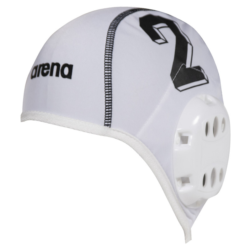 Pack de 17 Bonnets numérotés Water Polo Blanc Team ARENA Cap 1-15 FINA + LEN (inclus 3 bonnets gardiens rouge ) | Les4Nages