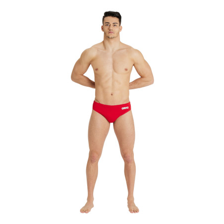 Maillot Water Polo Homme Arena Solid Team Swim Brief Rouge | Les4Nages