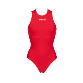 Maillot Water Polo Femme ARENA  Rouge TEAM SWIMSUIT WATERPOLO SOLID