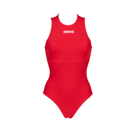 Maillot Water Polo Femme ARENA Rouge TEAM SWIMSUIT WATERPOLO SOLID | Les4Nages