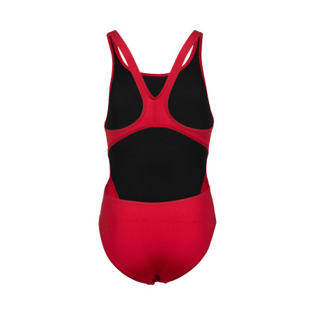 Arena Girls (6-14 ans) Team Swimsuit SOLID Swim Tech - Red- Maillot Fille Natation | Les4Nages