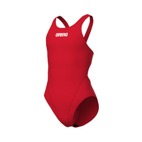 Arena Girls (6-14 ans) Team Swimsuit SOLID Swim Tech - Red- Maillot Fille Natation