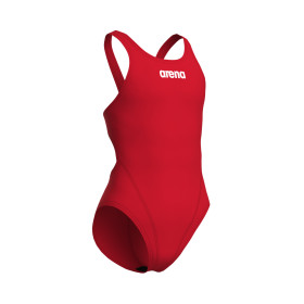 Arena Girls (6-14 ans) Team Swimsuit SOLID Swim Tech - Red- Maillot Fille Natation