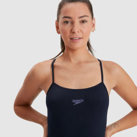 SPEEDO Eco Endurance+  Thin Strap Navy - Maillot de Bain Femme 1 piece