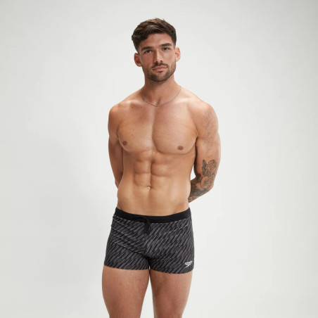 SPEEDO Valmiltion Aquashort Black Grey - Boxer homme natation | Les4Nages