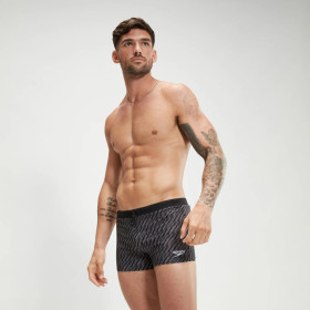 SPEEDO Valmiltion Aquashort Black Grey - Boxer homme natation