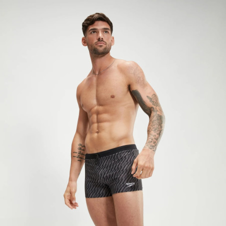 SPEEDO Valmiltion Aquashort Black Grey - Boxer homme natation | Les4Nages