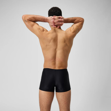 SPEEDO MEDLEY LOGO Aquashort Black red - Boxer homme natation | Les4Nages