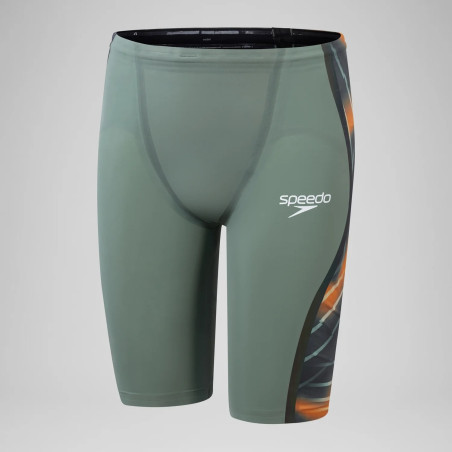 SPEEDO FastSkin LZR PURE INTENT 2.0 JAMMER - Green Orange - Jammer Natation Competition Homme | Les4Nages