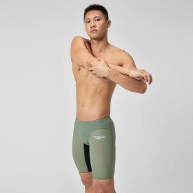 SPEEDO FastSkin LZR PURE VALOR 2.0 JAMMER - Green Black - Jammer Natation Competition Homme