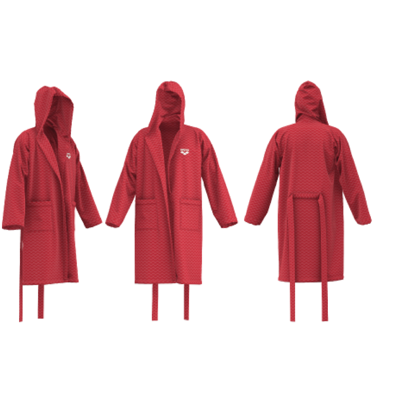 Peignoir ARENA LOSANGE ROBE rouge | Les4Nages