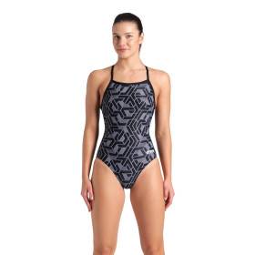 Arena ESCAPE Lightdrop Black Team Black - Maillot Natation Femme 1 piece