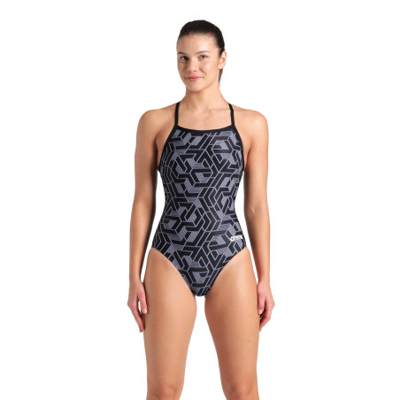 Arena ESCAPE Lightdrop Black Team Black - Maillot Natation Femme 1 piece | Les4Nages Arena ESCAPE Lightdrop Black Team Black - Maillot Natation Femme 1 piece | Les4Nages