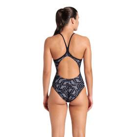 Arena ESCAPE Lightdrop Black Team Black - Maillot Natation Femme 1 piece