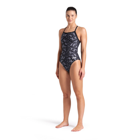 Arena ESCAPE Lightdrop Black Team Black - Maillot de bain femme | Les4Nages