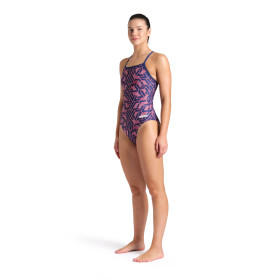 Arena ESCAPE  Lightdrop  Navy Team red white blue  - Maillot de bain femme