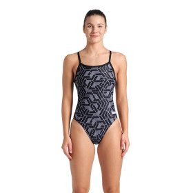 Arena ESCAPE  Challenge  Black Team Black   - Maillot de bain femme