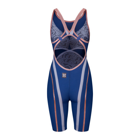 ARENA PRIMO Powerskin Openback (Dos ouvert) Navy Rose - Combinaison Natation Femme | Les4Nages