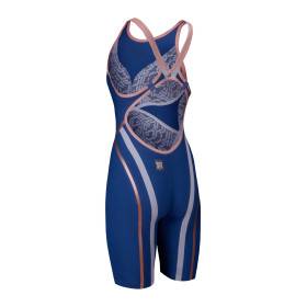 ARENA PRIMO Powerskin Openback (Dos ouvert) Navy Rose - Combinaison Natation Femme