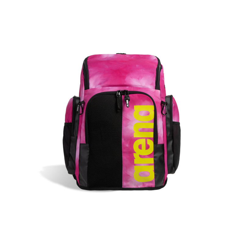 ARENA SPIKY 3 BACKPACK 45L Allover Shocking Pink Multi - Sac à Dos Natation, Sport et Piscine  | Les4Nages