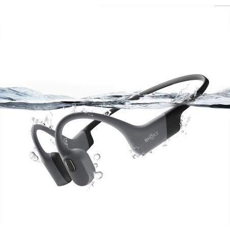 SHOKZ OPENSWIM PRO Gris - Casque audio Natation , Eau Libre - EN STOCK | Les4Nages