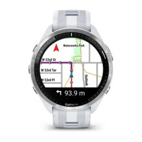 GARMIN 965 Forerunner blanche  avec bracelet en silicone blanc/gris - Montre GPS Running - EN STOCK