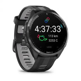 GARMIN 965 Forerunner Noire avec bracelet en silicone noir/gris - Montre GPS Running - EN STOCK