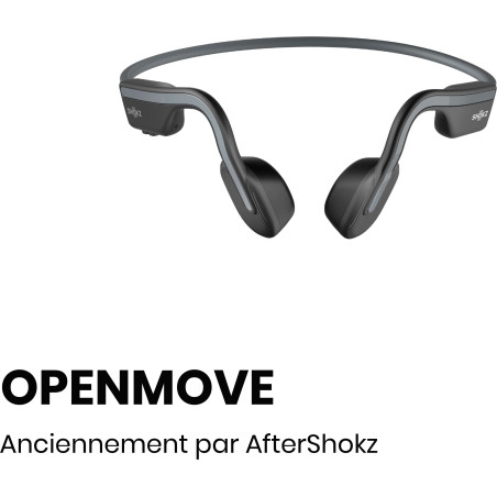 SHOKZ OPENMOVE Gris - Casque audio Bluetooth - EN STOCK | Les4Nages