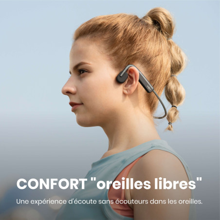 SHOKZ OPENMOVE Gris - Casque audio Bluetooth - EN STOCK | Les4Nages