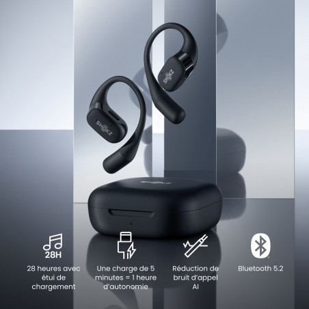 Ecouteurs Bluetooth SHOKZ OPENFIT Noir | Les4Nages