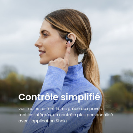 Ecouteurs Bluetooth SHOKZ OPENFIT Noir | Les4Nages