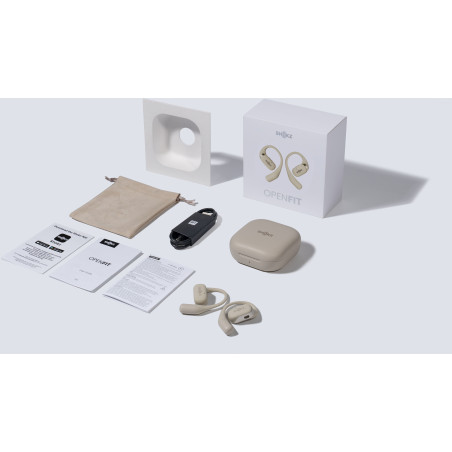 Ecouteurs Bluetooth SHOKZ OPENFIT Beige | Les4Nages