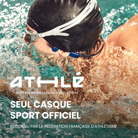 SHOKZ OPENSWIM - Bleu Saphire - Casque audio Natation , Eau Libre - EN STOCK | Les4Nages