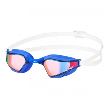 SWANS Valkyrie Miroir MIT Bleu et Blanc - Lunettes Natation | Les4Nages