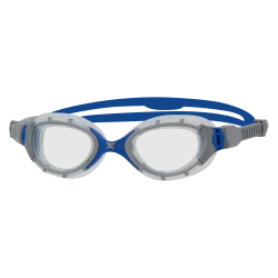 ZOGGS Predator Flex Smaller Fit - Grey Blue Clear - Lunettes Triathlon et natation 
