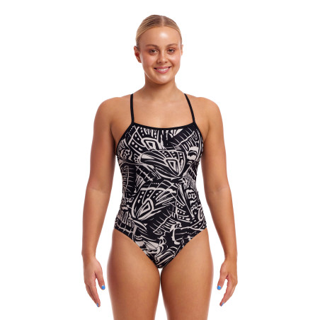 FUNKITA Night Flyer Single Strap - Maillot Femme 1 piece | Les4Nages