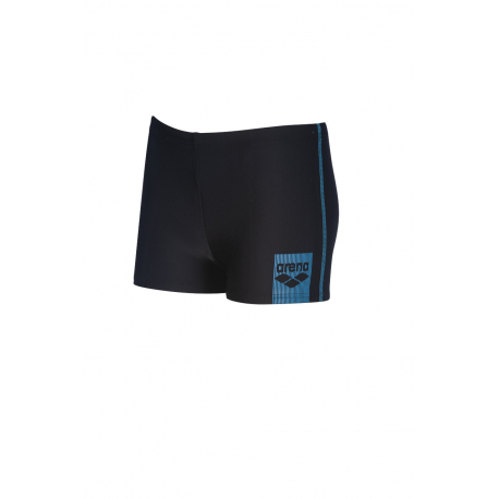 Arena BASICS (6-14 ans) Junior Short - Black Turquoise - Boxer Natation Garçon 