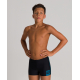 Arena BASICS (6-14 ans) Junior Short - Black Turquoise - Boxer Natation Garçon 