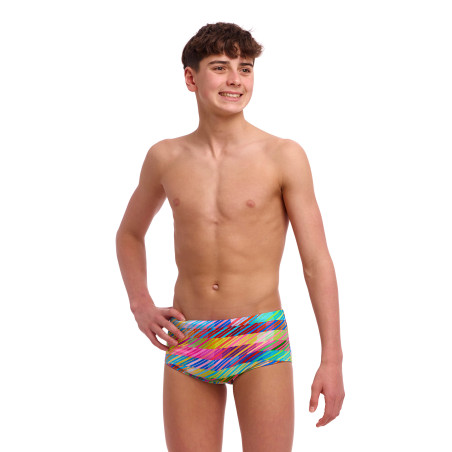 FUNKY TRUNKS (8-12 ans) Static Stack - Sidewinder Boxer Garçon | Les4Nages