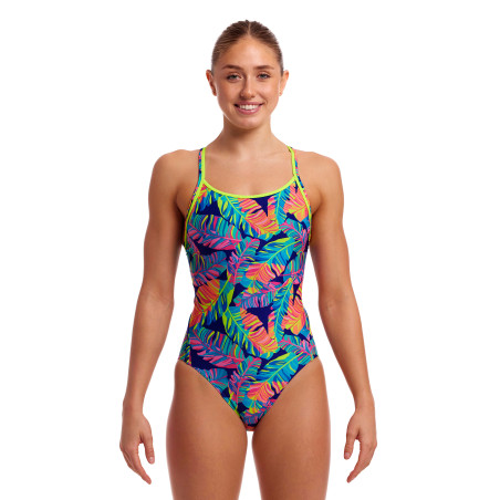 Maillot Menstruel Natation FUNKITA Leaving Today Diamond Secure - Maillot Femme 1 piece | Les4Nages