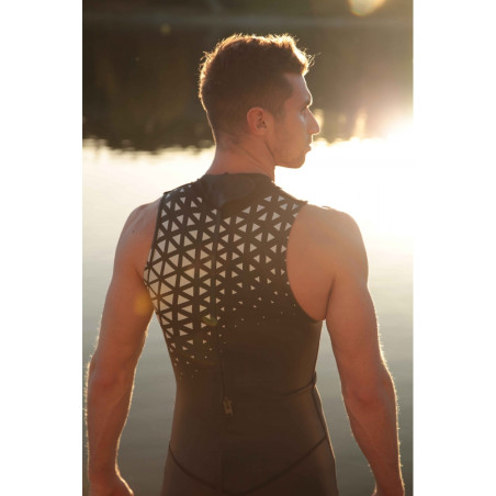 Mako NeoSwim Sleeveless Homme - Combinaison Triathlon Néoprène sans manches Homme | Les4Nages