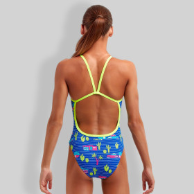 Funkita Fille (6-14 ans) Cadi Shack - ECO Single Straps - Maillot de bain  Natation